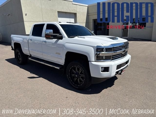 2017 Chevrolet Silverado 2500 HD High Country in Summit White — front three-quarter view
