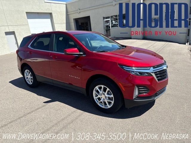 2024 Chevrolet Equinox LT in Radiant Red Tintcoat — front three-quarter view