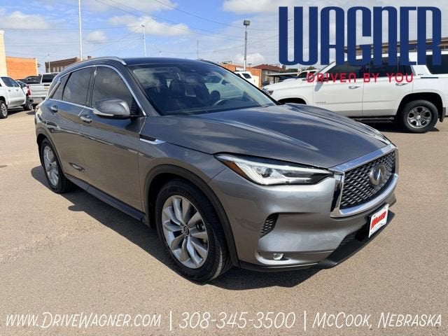 2021 INFINITI QX50 LUXE in Other — front three-quarter view