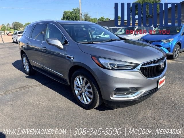 2018 Buick Enclave Essence in Includes Pitch Dark Night Lower Exterior Accent Color. — front three-quarter view