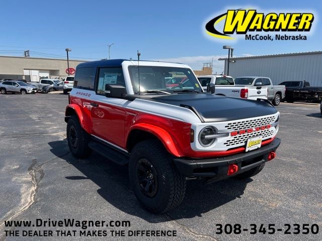 2025 Ford Bronco Stroppe Edition in Oxford White — front three-quarter view