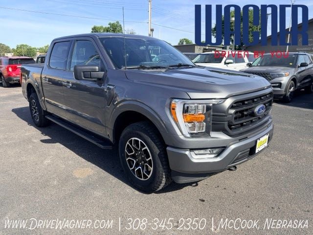 2023 Ford F-150 XLT in Carbonized Gray Metallic — front three-quarter view