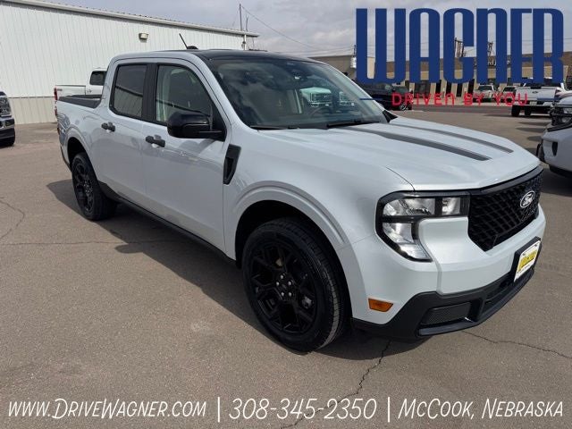 2026 Ford Maverick XLT in Space White Metallic — front three-quarter view