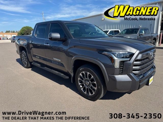 2022 Toyota Tundra Limited in Magnetic Gray Metallic — front three-quarter view