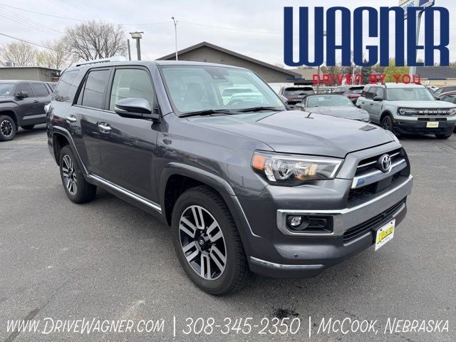 2023 Toyota 4Runner Limited in Magnetic Gray Metallic — front three-quarter view