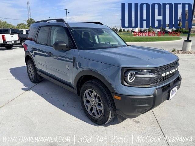 2026 Ford Bronco Sport Big Bend in Azure Gray Metallic Tri-Coat — front three-quarter view