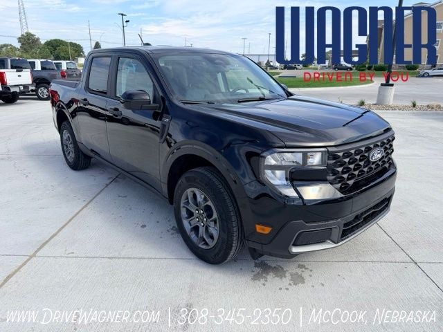 2026 Ford Maverick XLT in Shadow Black — front three-quarter view